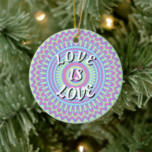 Décoration En Céramique L'amour est l'amour de la fierté