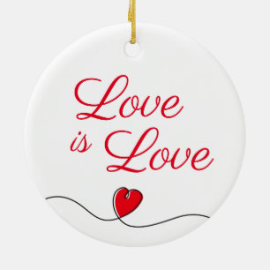 Décoration En Céramique L'Amour Est L'Ornement Amoureux