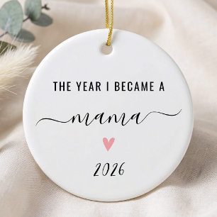Décoration En Céramique L'année où je suis devenue maman, Cadeau pour nouv