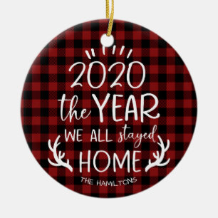 Décoration En Céramique L'Année où nous sommes restés à la maison 2020 Cut