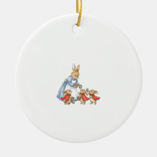 Décoration En Céramique Lapin de Pâques Cottagecore Vintage Femme Fille
