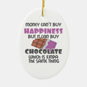 Décoration En Céramique L'argent ne peut pas acheter le bonheur mais il pe