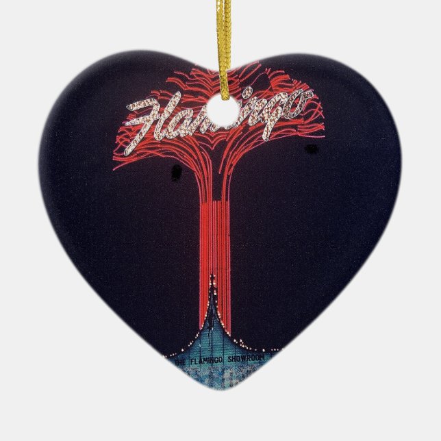 Décoration En Céramique Las Vegas Flamant rose Hotel (Devant)