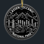 Décoration En Céramique Lassen Parc National Volcanique Californie Monolin<br><div class="desc">Design de parc national volcanique de Lassen dans un style minimaliste et monoline</div>