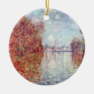 Décoration En Céramique L'automne à Argenteuil par Claude Monet