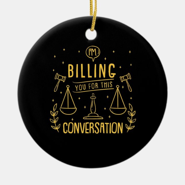 Décoration En Céramique L'Avocat Vous Facture Pour Cette Conversation (Devant)