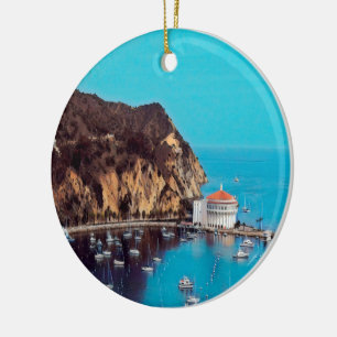 Décoration En Céramique ldp PÈRE NOËL CATALINA ISLAND - port -