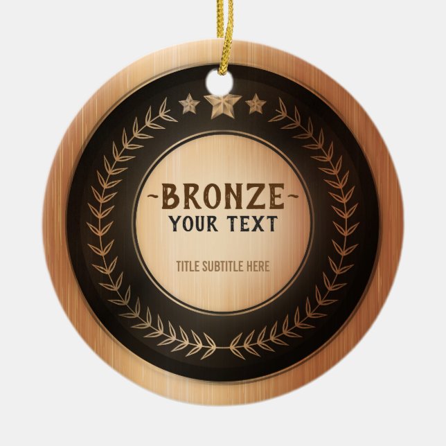 Décoration En Céramique Le bronze FAIT SUR COMMANDE de MÉDAILLE de (Devant)