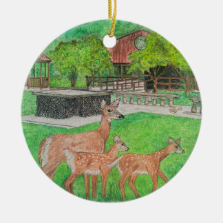 Décoration En Céramique Le cerf dans les Bois Humiston par le Pavillon