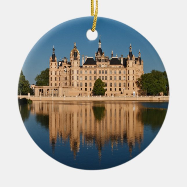Décoration En Céramique Le château à Schwerin en Allemagne (Devant)