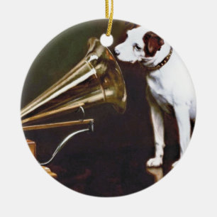 Décoration En Céramique Le Chien de la voix de son maître