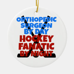 Décoration En Céramique Le chirurgien orthopédique aime le hockey