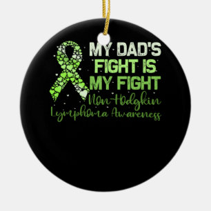 Décoration En Céramique Le combat de mon père est mon combat contre le lym