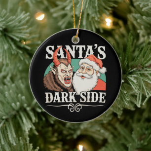 Décoration En Céramique Le côté sombre de Krampus Krampusnacht Noël
