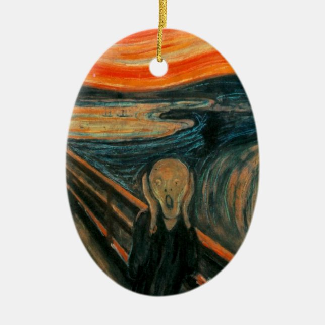Décoration En Céramique Le cri perçant (Edvard Munch) (Devant)