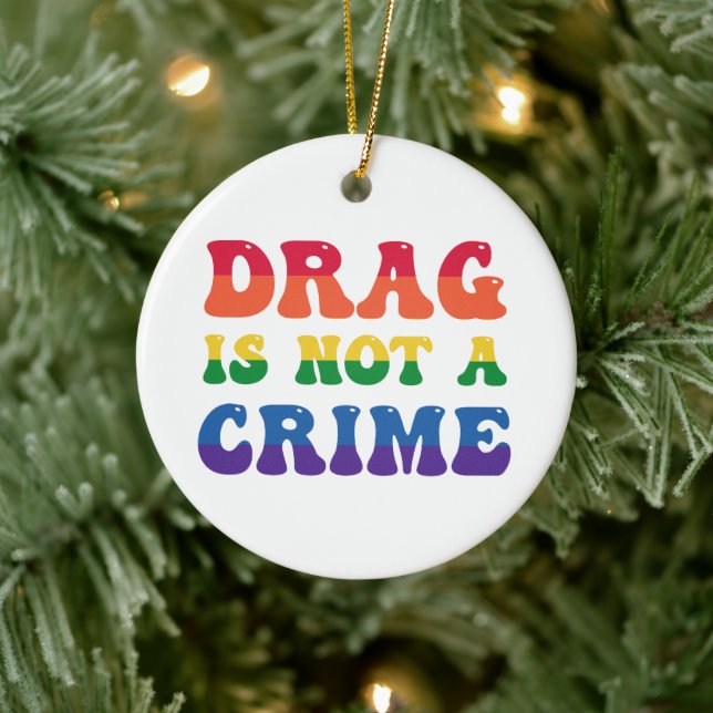 Décoration En Céramique Le Drag N'Est Pas Un Organisme Criminel (Arbre)