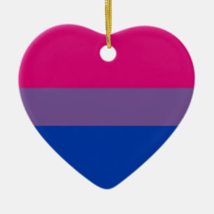 Décoration En Céramique Le drapeau de Bi vole pour la fierté bisexuelle