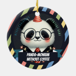 Décoration En Céramique Le Drogué au Café - Noël au Bureau