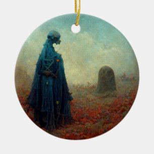 Décoration En Céramique Le Grave Surreal Sci-Fi Imaginaire Alien