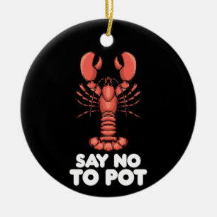 Décoration En Céramique Le Homard Dit Non Au Pot