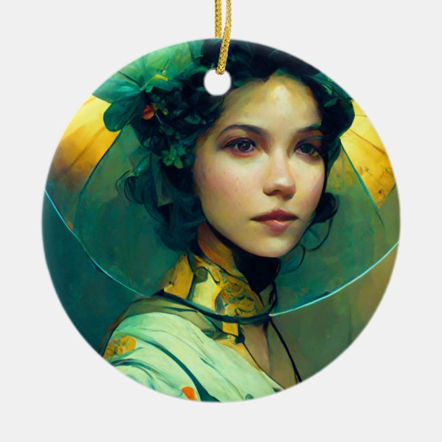 Décoration En Céramique Le Imaginaire-tête Sci-Fi (Devant)