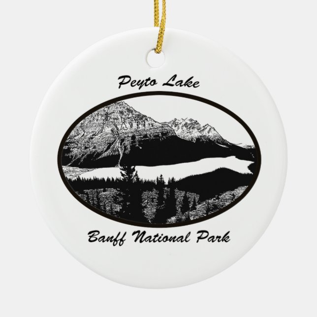 Décoration En Céramique Le lac Peyto (Devant)