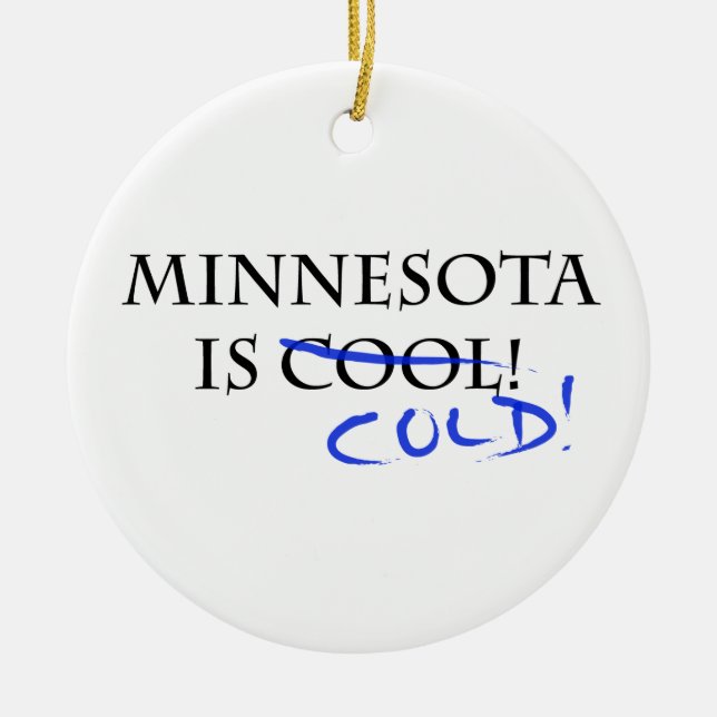 Décoration En Céramique Le Minnesota est frais (Devant)