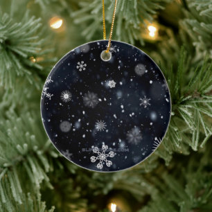 Décoration En Céramique Le Noël de SlipperyJoe, hiver magique paisible à