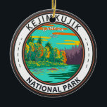 Décoration En Céramique Le parc national Kejimkujik Était encore un insign<br><div class="desc">Design vectoriel du parc national Kejimkujik. Le parc est reconnu pour sa forêt ancienne,  sa faune rare et ses voies d'eau traditionnelles mi'kmaq.</div>