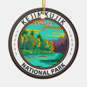 Décoration En Céramique Le parc national Kejimkujik Était encore un insign