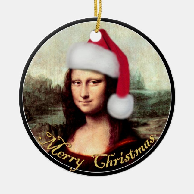 Décoration En Céramique Le Père Noël de Mona Lisa (Devant)
