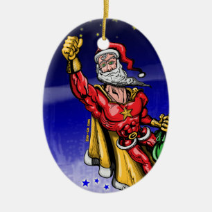 Décoration En Céramique Le père noël superbe