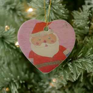 Décoration En Céramique Le père noël vintage