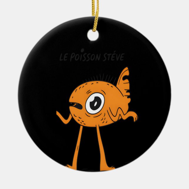 Décoration En Céramique Le Poisson Steve Cute & Funny (Devant)