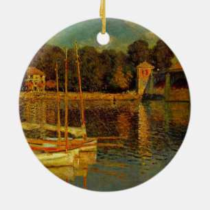 Décoration En Céramique Le Pont à Argenteuil par Claude Monet