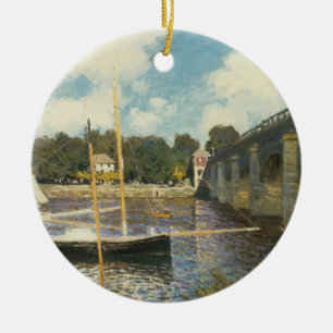 Décoration En Céramique Le Pont routier à Argenteuil par Claude Monet