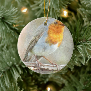 Décoration En Céramique Le Robin Est Une Aquarelle Gabriel