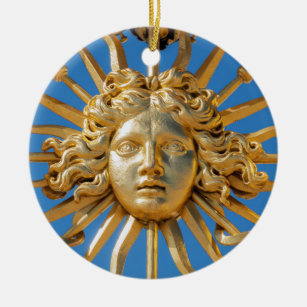 Décoration En Céramique Le Roi Soleil à la Porte d'Or du château de Versai