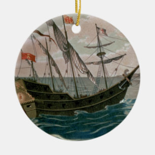 Décoration En Céramique Le Santa Maria approchant la côte de nouveau W