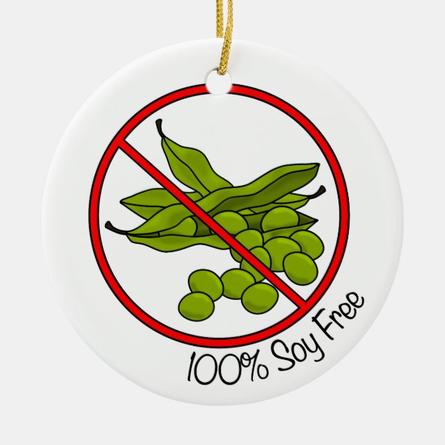 Décoration En Céramique Le soja 100% libèrent (Devant)