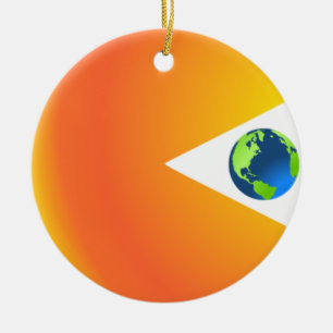 Décoration En Céramique Le Soleil va avaler la Terre