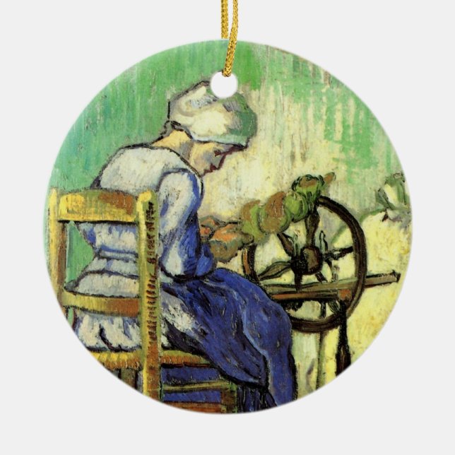 Décoration En Céramique Le Spinner par Vincent van Gogh (Devant)