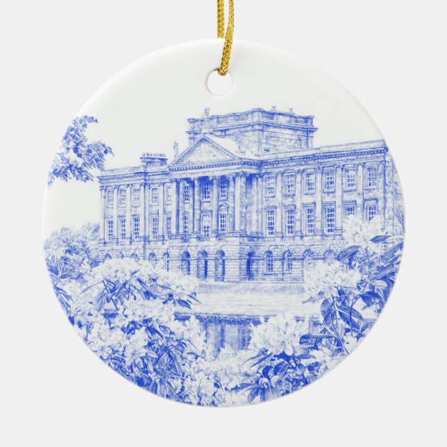 Décoration En Céramique Le terrain de Pemberley (bleu) - (Devant)