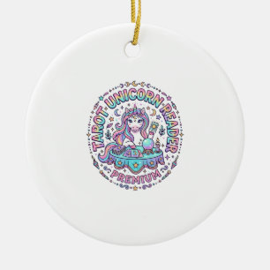 Décoration En Céramique Lecteur de Tarot Licorne Premium Drôle Impression 