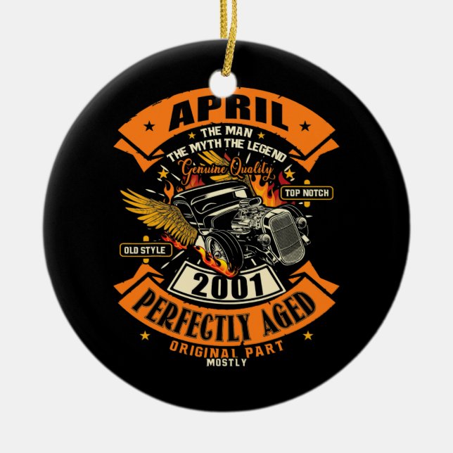 Décoration En Céramique Légende du mythe masculin avril 2001 21e anniversa (Devant)