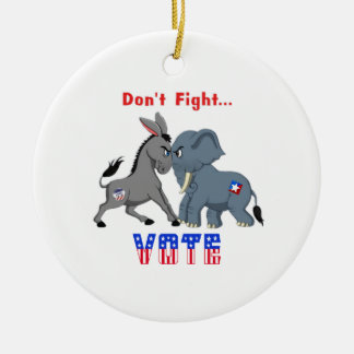 Décoration En Céramique L'éléphant et l'âne ARGUMENTENT Ne combattez pas V
