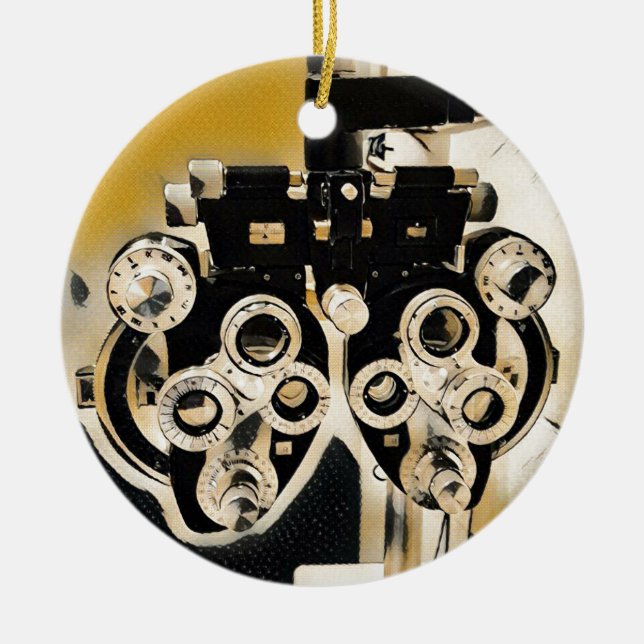 Décoration En Céramique Lentilles artistiques rares d'examen d'optométrie (Devant)