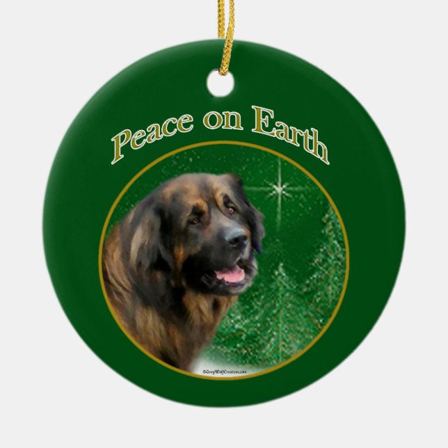 Décoration En Céramique Leonberger Peace (Devant)