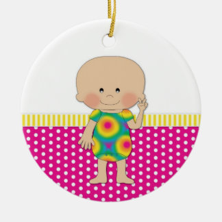 Décoration En Céramique les années 70 Peace Hippie Baby
