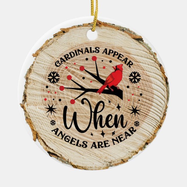 Décoration En Céramique Les cardinaux apparaissent quand les anges sont pr (Devant)